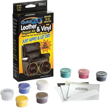 Restor-It Repair Kit, f/Leather/Vinyl, 7 Assorted Colors/Kit MAS18081